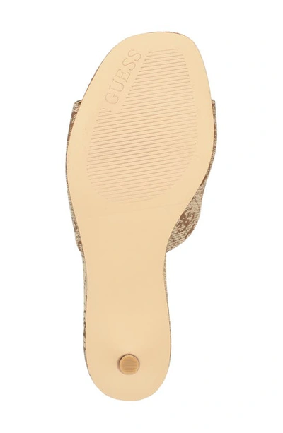 Shop Guess Snapps Slide Sandal In Medium Brown 210