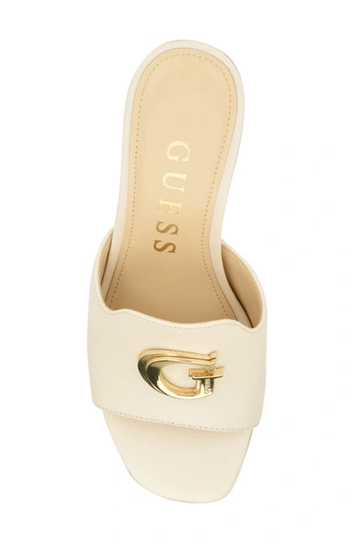 Shop Guess Snapps Slide Sandal In Ivory