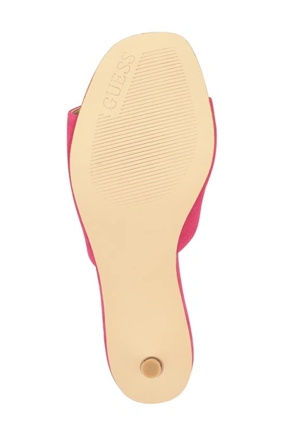 Guess Snapps Slide Sandal In Medium Pink