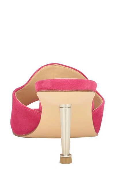 Guess Snapps Slide Sandal In Medium Pink