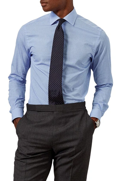Ralph Lauren Aston Mini Gingham Cotton Poplin Button-up Shirt In Sky Blue And White