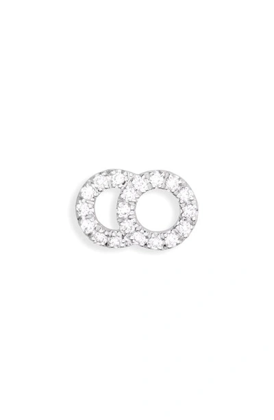 Shop Courbet Celeste Lab Created Diamond Single Stud Earring In White Gold