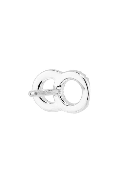 Courbet Celeste Lab-created Diamond Single Stud Earring In White Gold