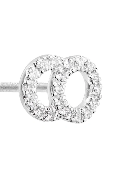Courbet Celeste Lab-created Diamond Single Stud Earring In White Gold