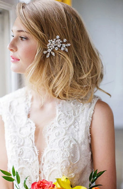 Shop Brides And Hairpins 'caprice' Jeweled Hair Comb In Gold