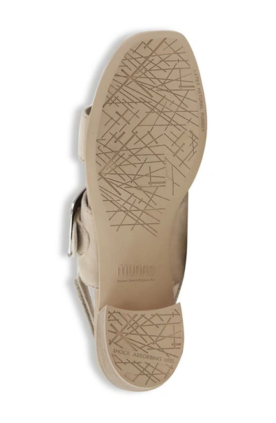 Munro Ashlin Slingback Sandal In Beige Suede