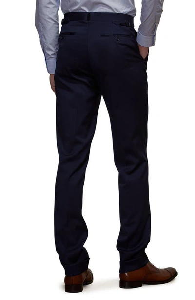 Shop Ralph Lauren Purple Label Gregory Hand Tailored Wool Serge Suit In Classic Navy