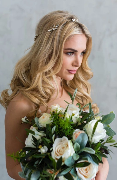 Shop Brides And Hairpins Aubree Crystal Halo Band In Silver