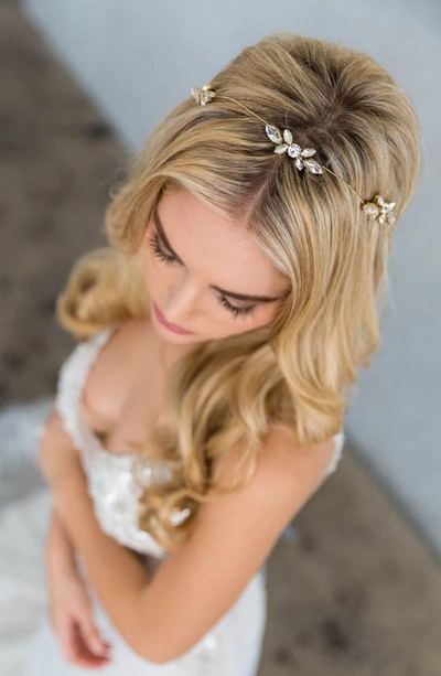 Shop Brides And Hairpins Aubree Crystal Halo Band In Silver
