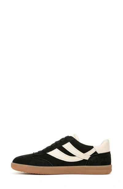 Vince Oasis Bicolor Leather Retro Sneakers In Black