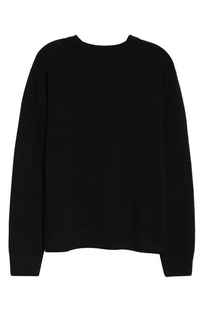 Shop The Elder Statesman Gender Inclusive Simple Cashmere Sweater In Black