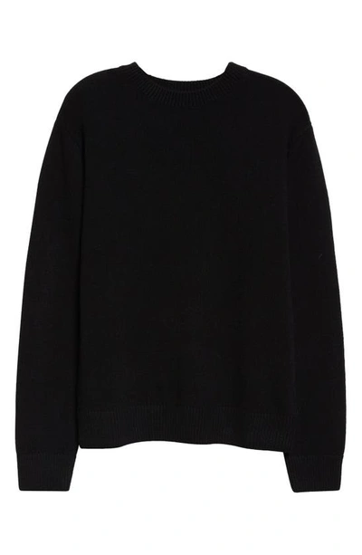 The Elder Statesman Gender Inclusive Simple Cashmere Sweater In Black