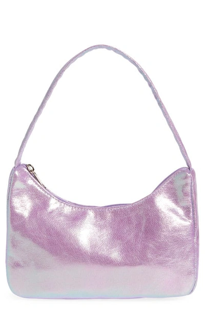 Shop Capelli New York Kids' Metallic Shoulder Bag In Purple