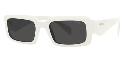 Shop Prada Men's 55mm Talc Sunglasses In Multi