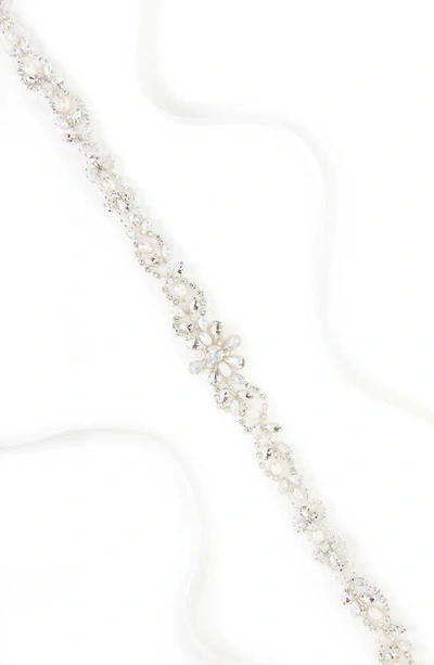 Shop Brides And Hairpins Keva Crystal Sash In Silver