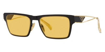 Shop Prada Men's 56mm Black Sunglasses