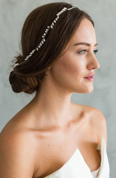 Shop Brides And Hairpins India Halo & Sash In Silver
