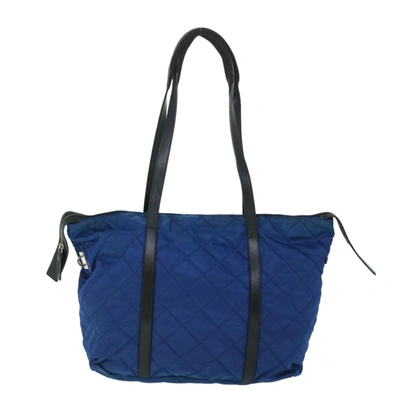 Shop Prada Re-nylon Synthetic Tote Bag () In Blue