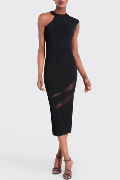 Shop Cushnie Amata Asymmetrical Crew Neck Top In Black