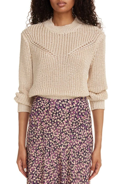 Shop Isabel Marant Yandra Rib Sweater In Ecru