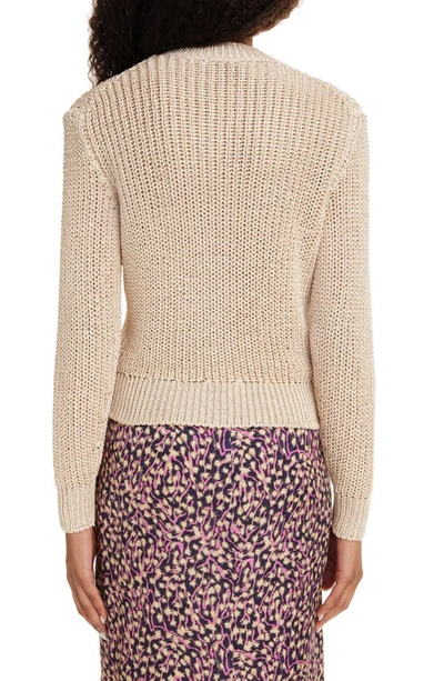 Shop Isabel Marant Yandra Rib Sweater In Ecru