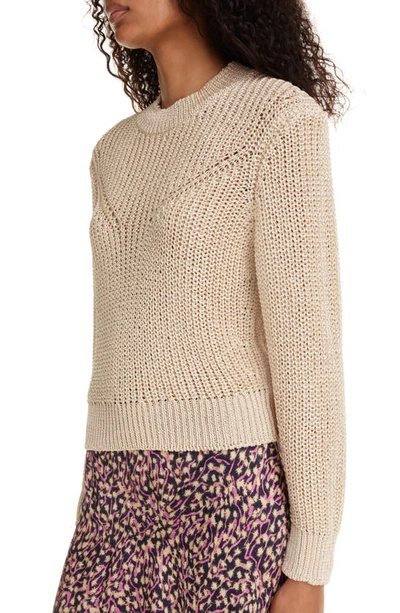 Shop Isabel Marant Yandra Rib Sweater In Ecru
