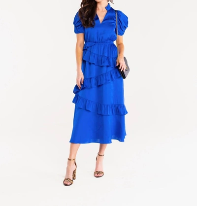 Shop Alden Adair Erin Dress In Cobalt In Blue