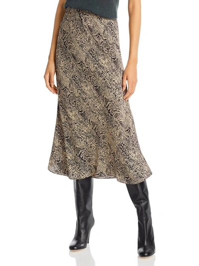 Shop By Malene Birger Bosha Womens Silk Calf Midi Skirt In Multi