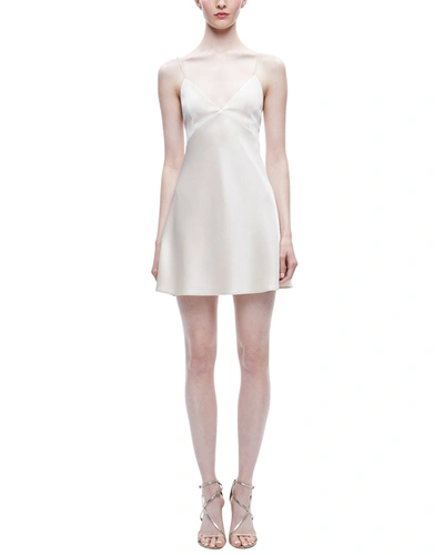 Shop Alice And Olivia Julietta Mini Slip Dress In White