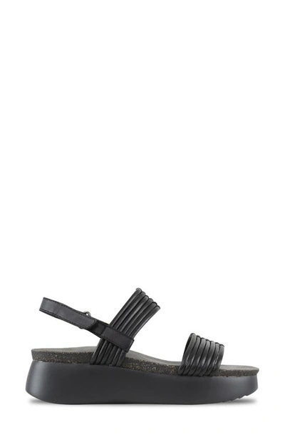 Shop Munro Alessia Slingback Platform Sandal In Black