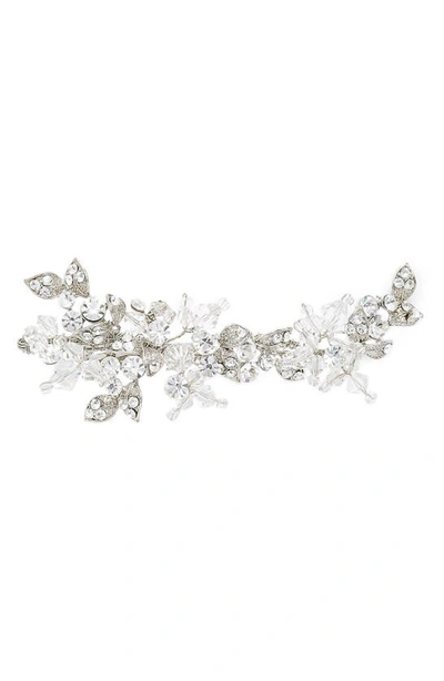 Shop Brides And Hairpins Olivia Jeweled Hair Clip In Antique Platinum