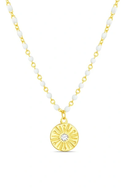 Shop Paige Harper Cubic Zirconia Pendant Necklace In Gold