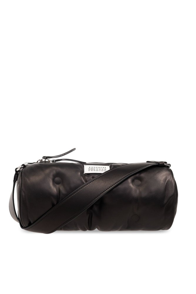 Shop Maison Margiela Glam Slam Pillow Shoulder Bag In Black