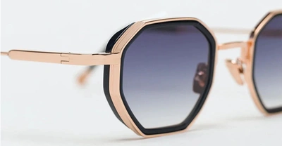 Shop John Dalia Sunglasses In Rose Gold