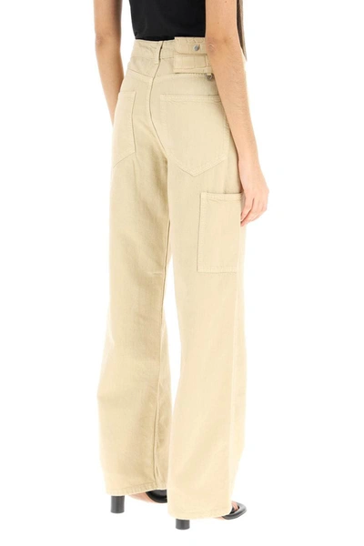 Shop Saks Potts 'salma' Workwear Jeans In Beige