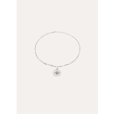 Shop Under Her Eyes Astrid Necklace Sterling Silver In Metallic