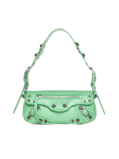 Shop Balenciaga Le Cagole Xs Sling Bag In Green