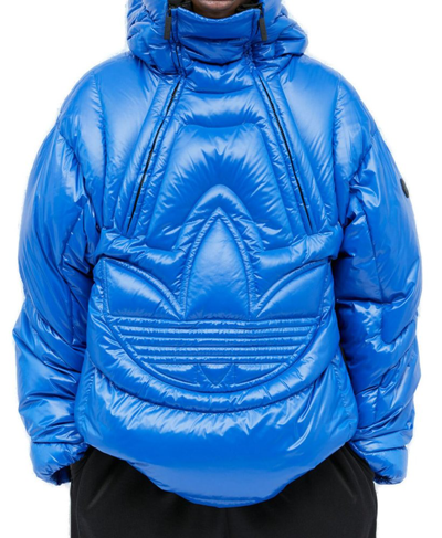 Shop Moncler Genius Moncler X Adidas Originals Chambery Long Down Jacket In Blue
