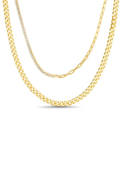 Shop Paige Harper Layered Chain Necklace In Gold