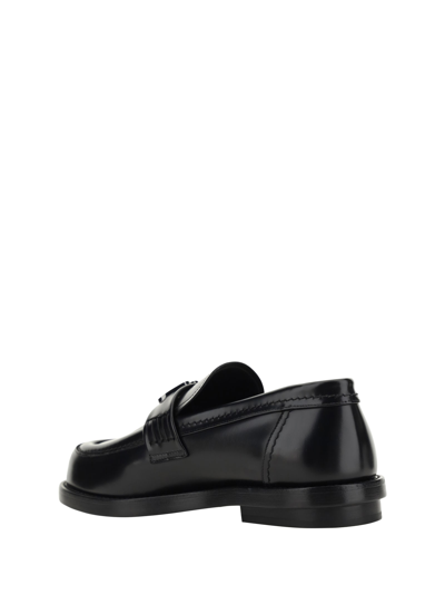 Shop Alexander Mcqueen Loafers In Black/gunmental