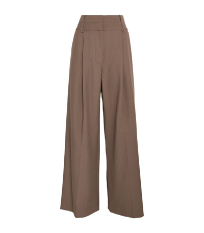 Shop Camilla And Marc Mallory Wide-leg Trousers In Brown