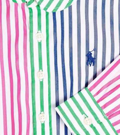 Polo Ralph Lauren Ralph Lauren Girls Striped Shirt Dress In Multicoloured
