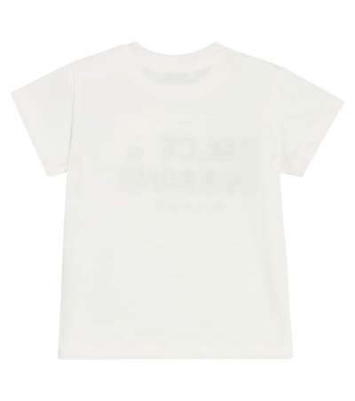 Shop Dolce & Gabbana Baby Printed Cotton Jersey T-shirt In White