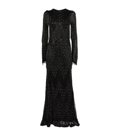 Shop Rachel Gilbert Arlie Gown In Black