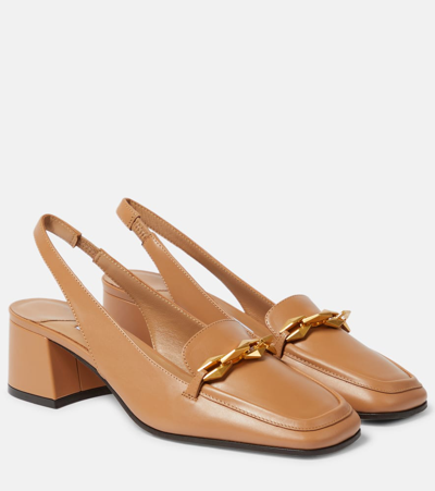 Jimmy Choo Women's Diamond Tilda 45mm Leather Slingback Pumps In White