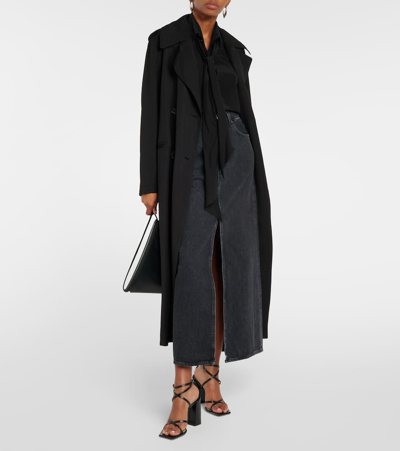 Gianvito Rossi Ribbon 105 Leather Sandals - Women's - Patent Calf Leather/calf Leather In Black