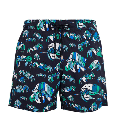 Shop Vilebrequin Hermit Crab Print Moorise Swim Shorts In Multi
