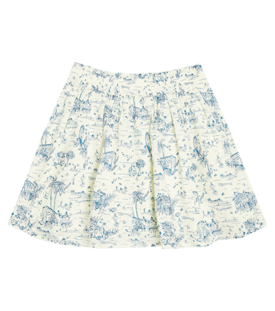 Scotch & Soda Printed Cotton Skirt In White