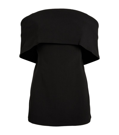 Shop Totême Off-the-shoulder Top In Black