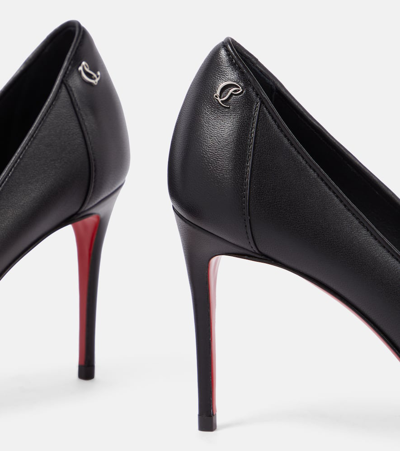 Christian Louboutin Women Sporty Kate 85 Leather Pumps In Black
